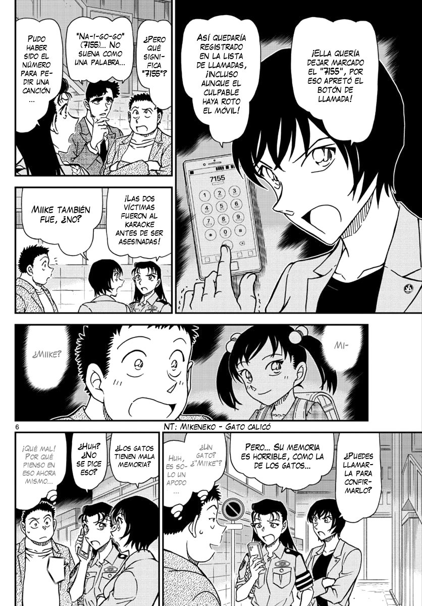 Detective Conan Capitulo 1016: Señal de "Prohibido aparcar" página 7