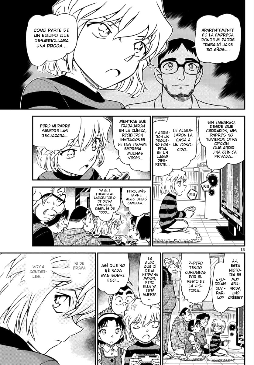 Detective Conan Capitulo 1025: Un chico maduro página 13