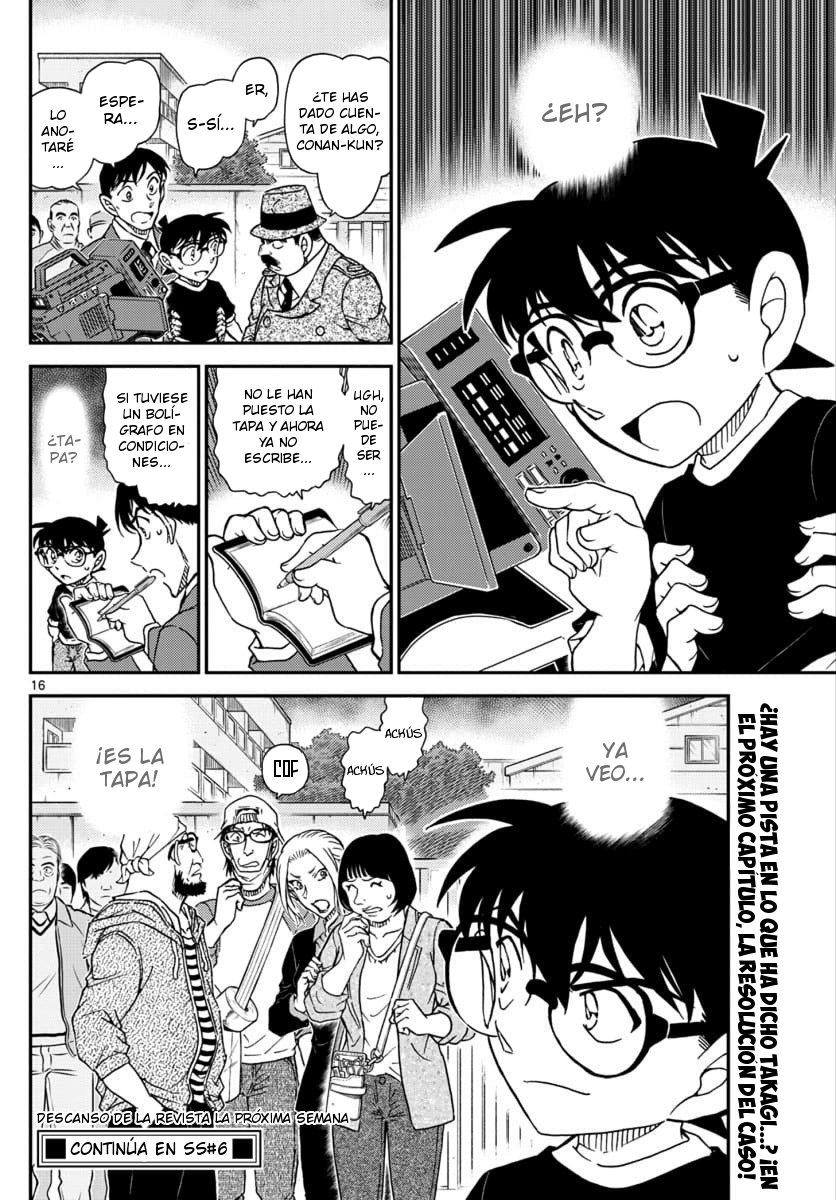Detective Conan Capitulo 1025: Un chico maduro página 16