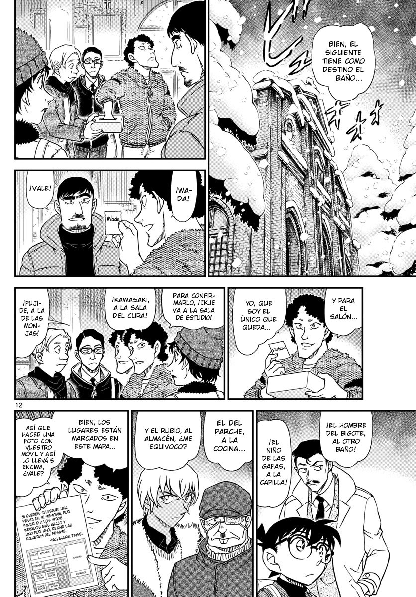 Detective Conan Capitulo 1028: La villa montañosa en las montañas nevadas página 13
