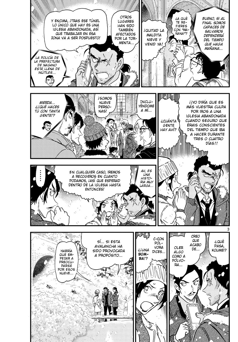 Detective Conan Capitulo 1028: La villa montañosa en las montañas nevadas página 4