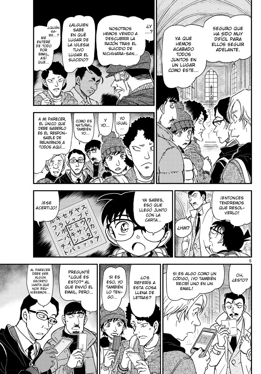 Detective Conan Capitulo 1028: La villa montañosa en las montañas nevadas página 6