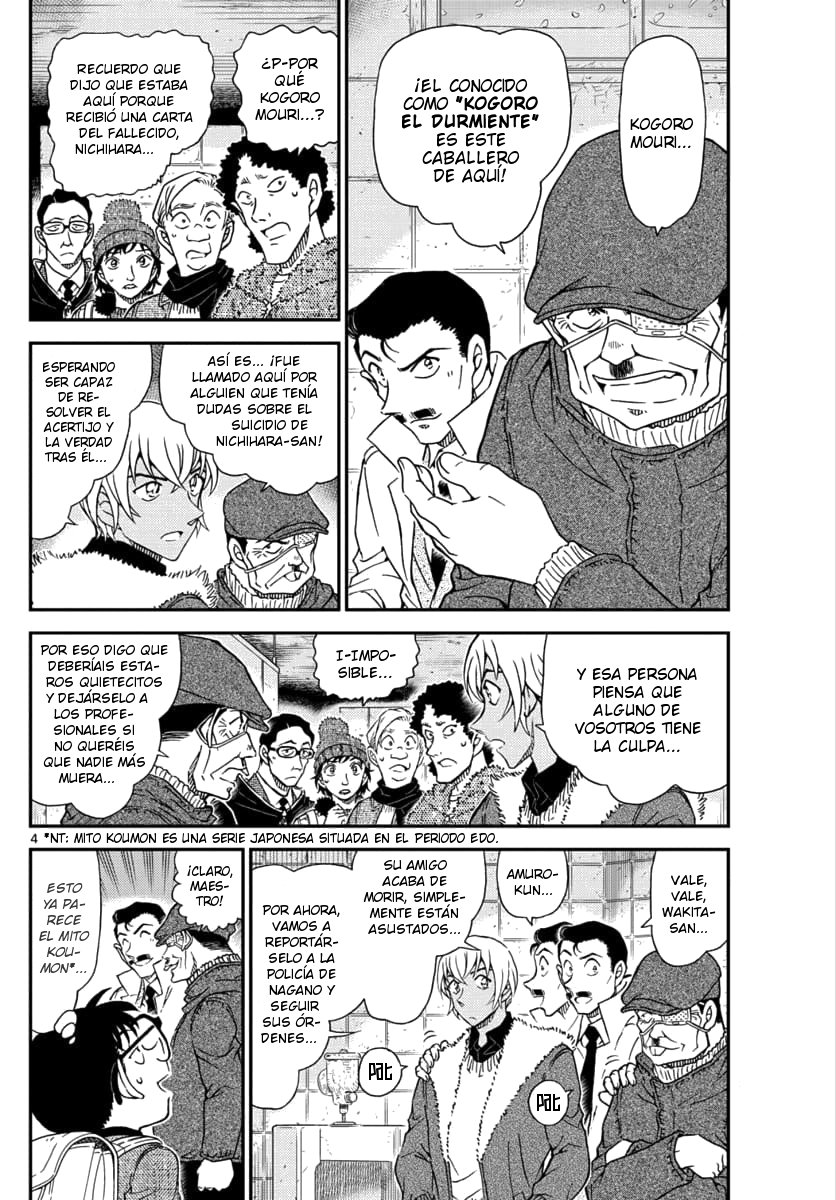 Detective Conan Capitulo 1029: Capaz de dormir a los niños que lloran página 4