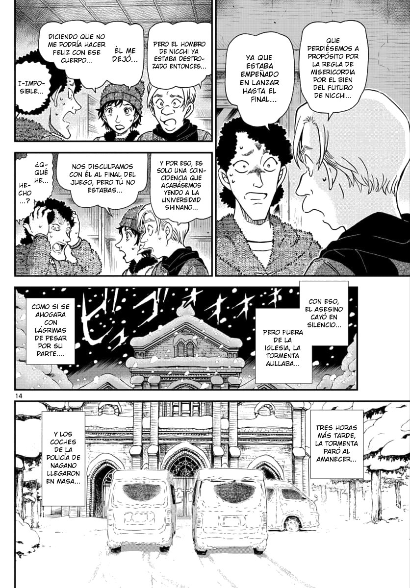 Detective Conan Capitulo 1031: Un sentimiento peligroso página 14