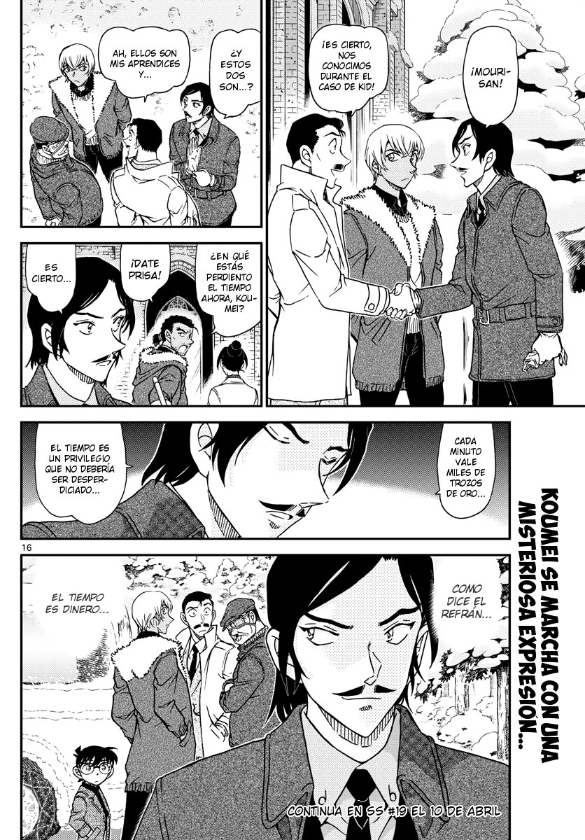 Detective Conan Capitulo 1031: Un sentimiento peligroso página 16