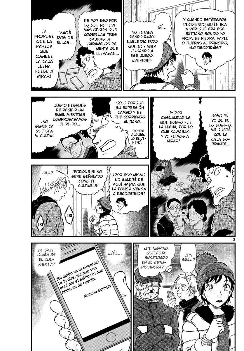 Detective Conan Capitulo 1031: Un sentimiento peligroso página 3