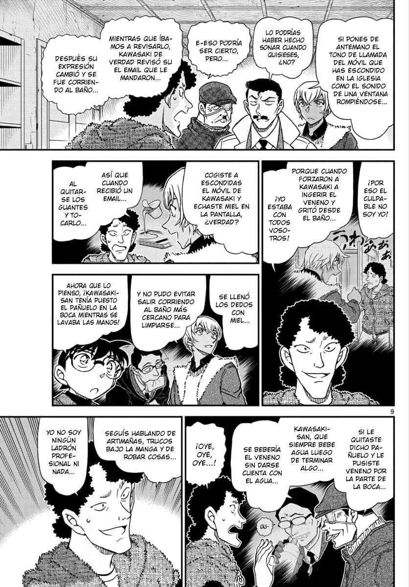 Detective Conan Capitulo 1031: Un sentimiento peligroso página 9