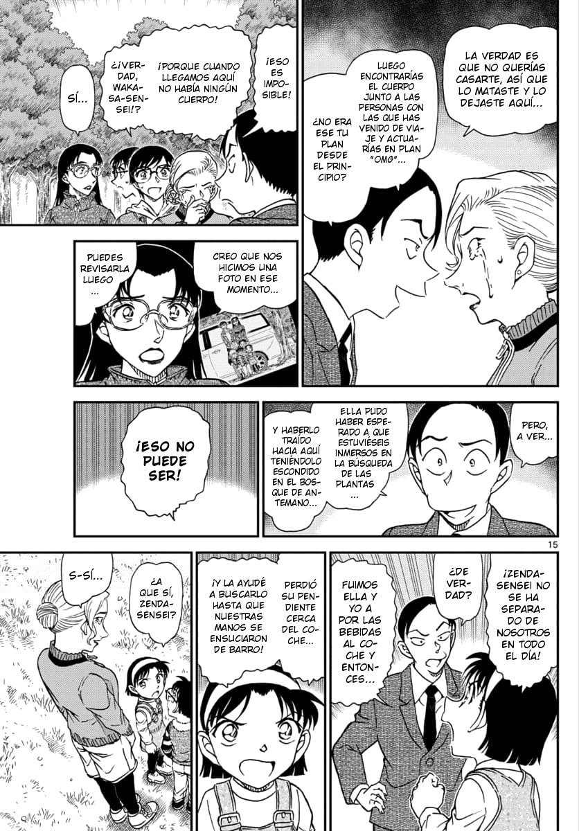 Detective Conan Capitulo 1032: Coleccionando plantas salvajes comestibles página 16