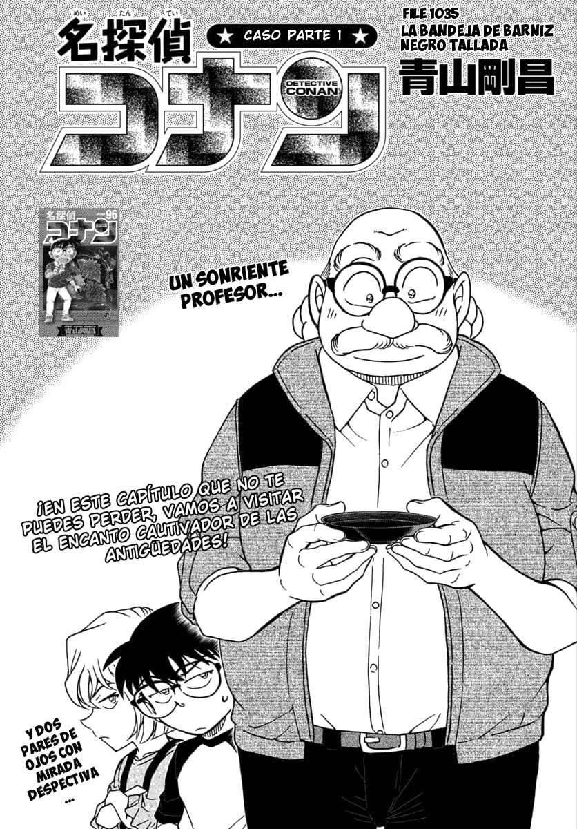 Detective Conan Capitulo 1035: La bandeja de barniz negro tallada página 2