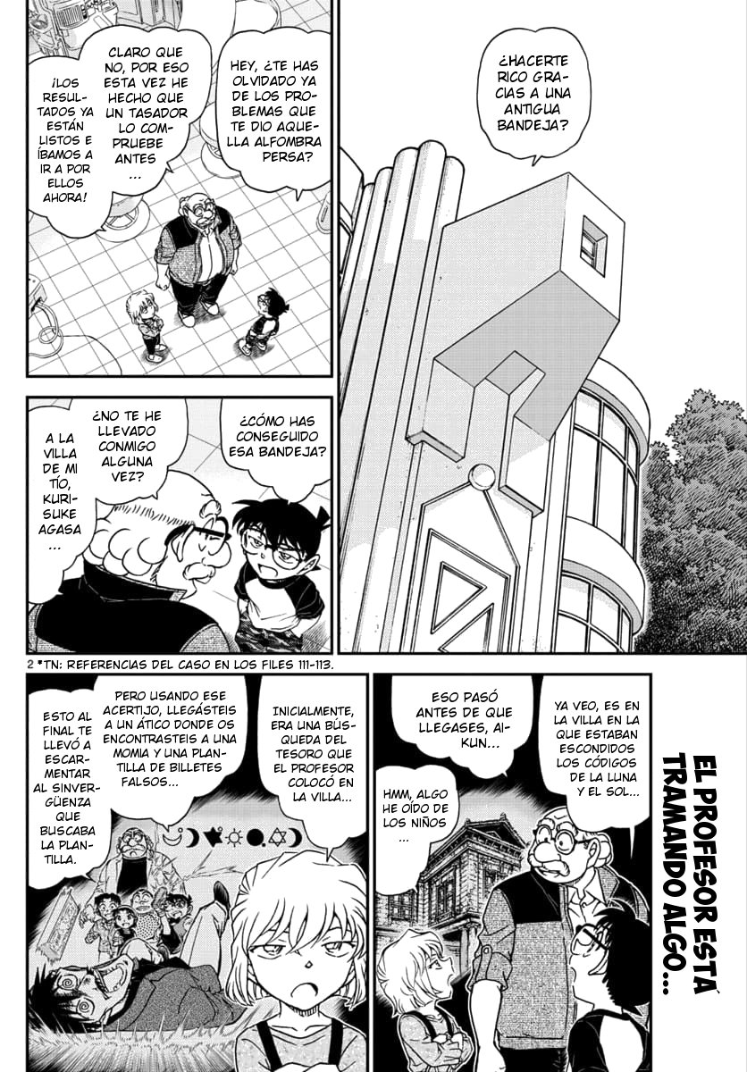 Detective Conan Capitulo 1035: La bandeja de barniz negro tallada página 3
