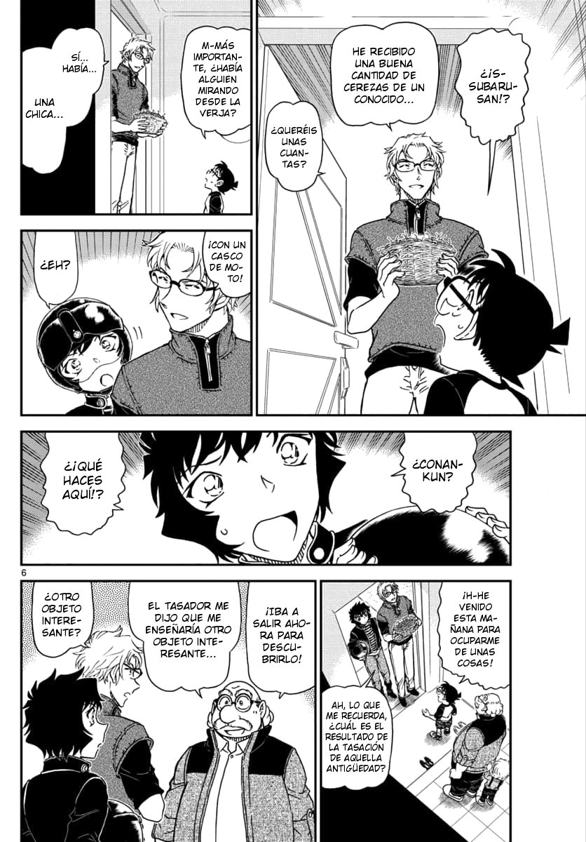 Detective Conan Capitulo 1035: La bandeja de barniz negro tallada página 7