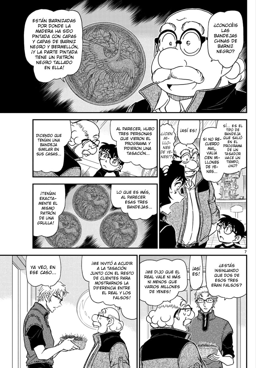 Detective Conan Capitulo 1035: La bandeja de barniz negro tallada página 8