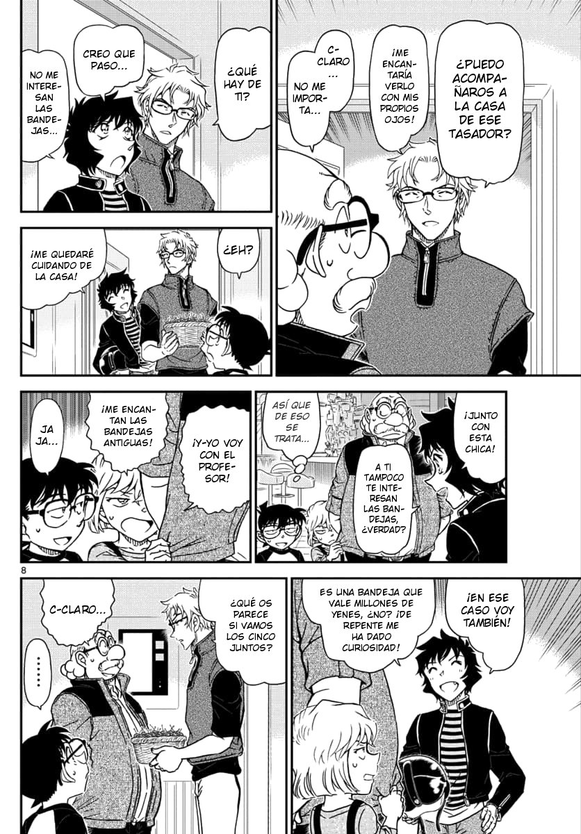 Detective Conan Capitulo 1035: La bandeja de barniz negro tallada página 9