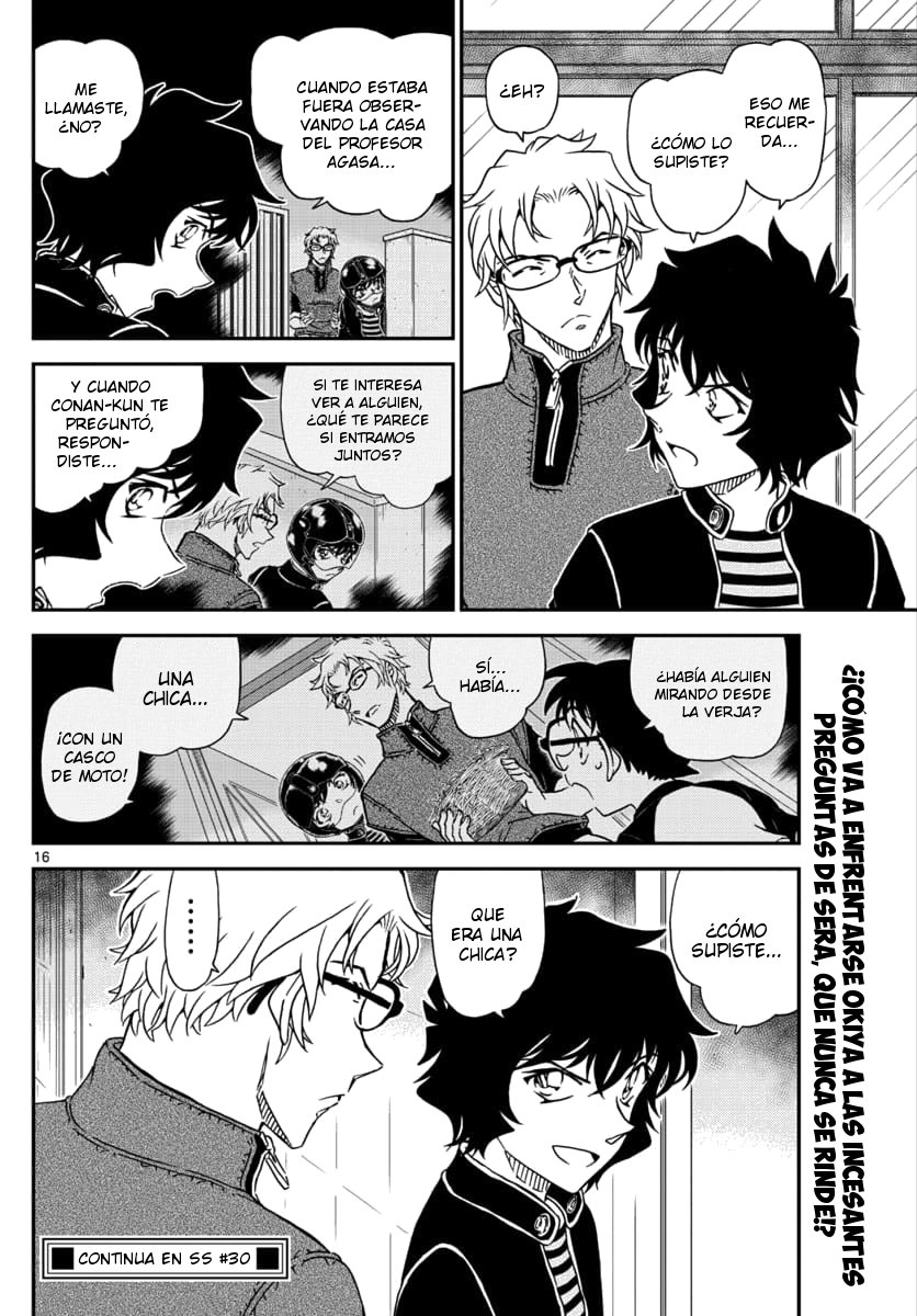 Detective Conan Capitulo 1036: Una niña que parece un adulto página 16