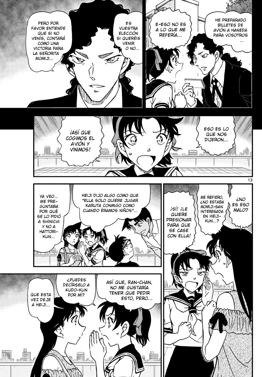Detective Conan Capitulo 1039: El reto de Momiji página 13