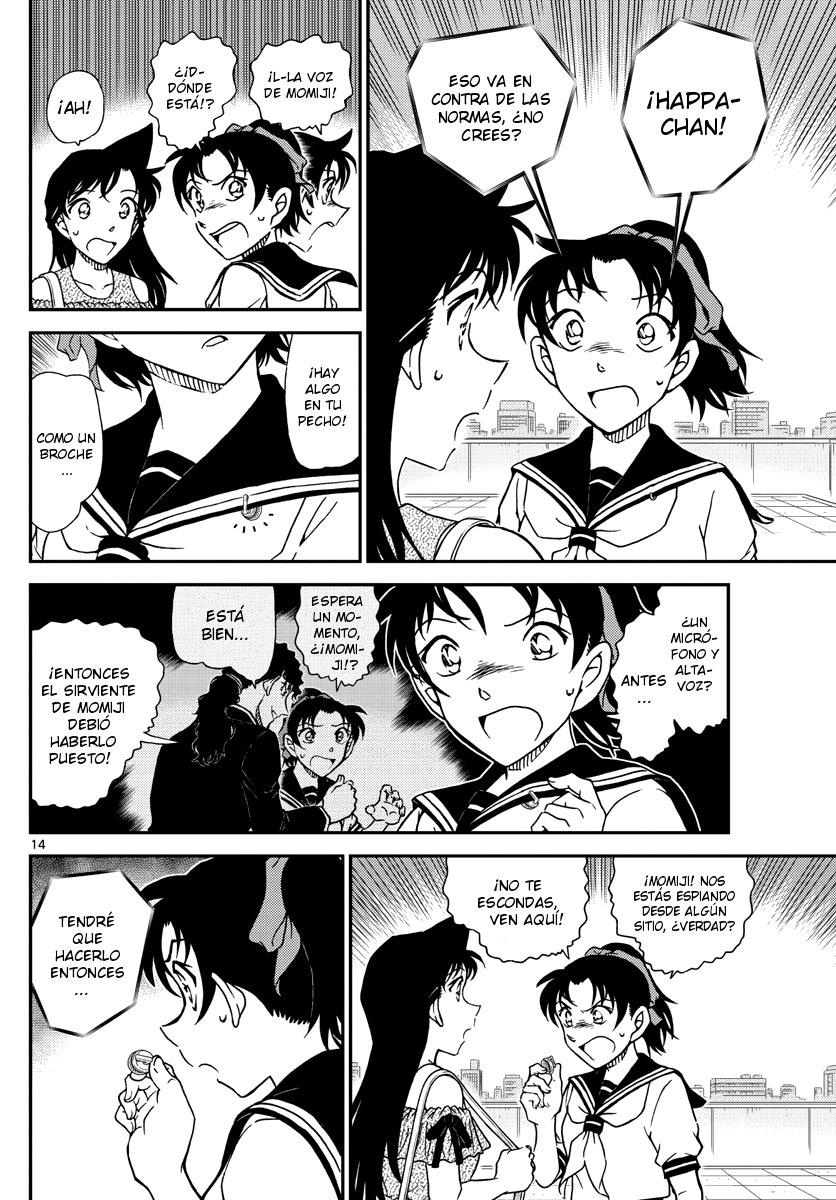 Detective Conan Capitulo 1039: El reto de Momiji página 14
