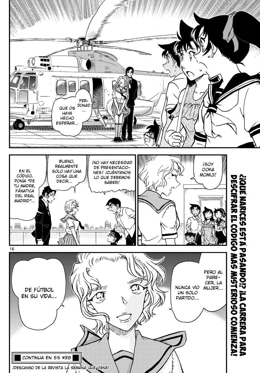 Detective Conan Capitulo 1039: El reto de Momiji página 16