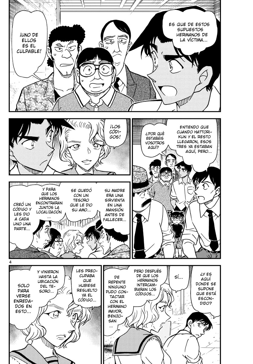 Detective Conan Capitulo 1041: Hermanos reunidos después de 30 años página 4