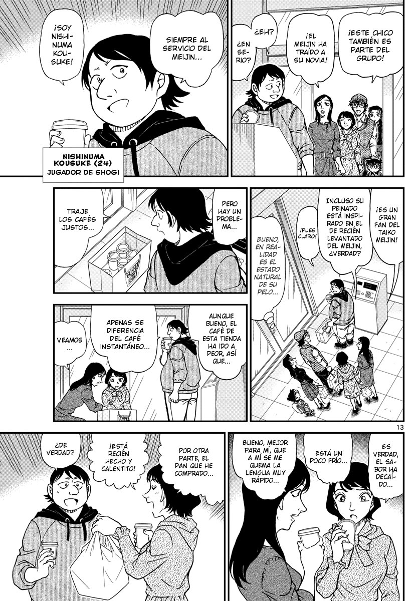 Detective Conan Capitulo 1043: La barba del Meijin página 13