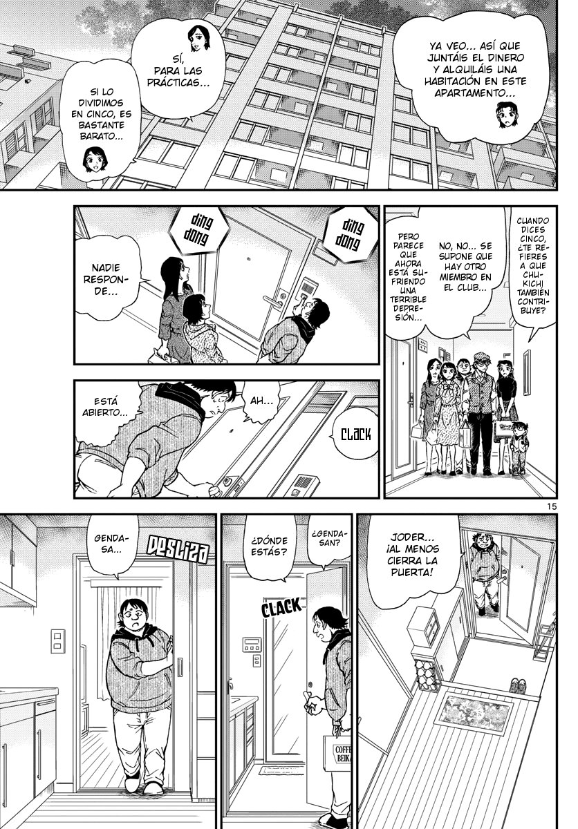 Detective Conan Capitulo 1043: La barba del Meijin página 15