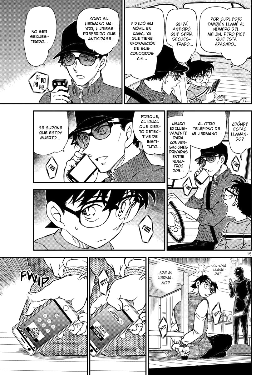 Detective Conan Capitulo 1045: La mano del Meijin página 15
