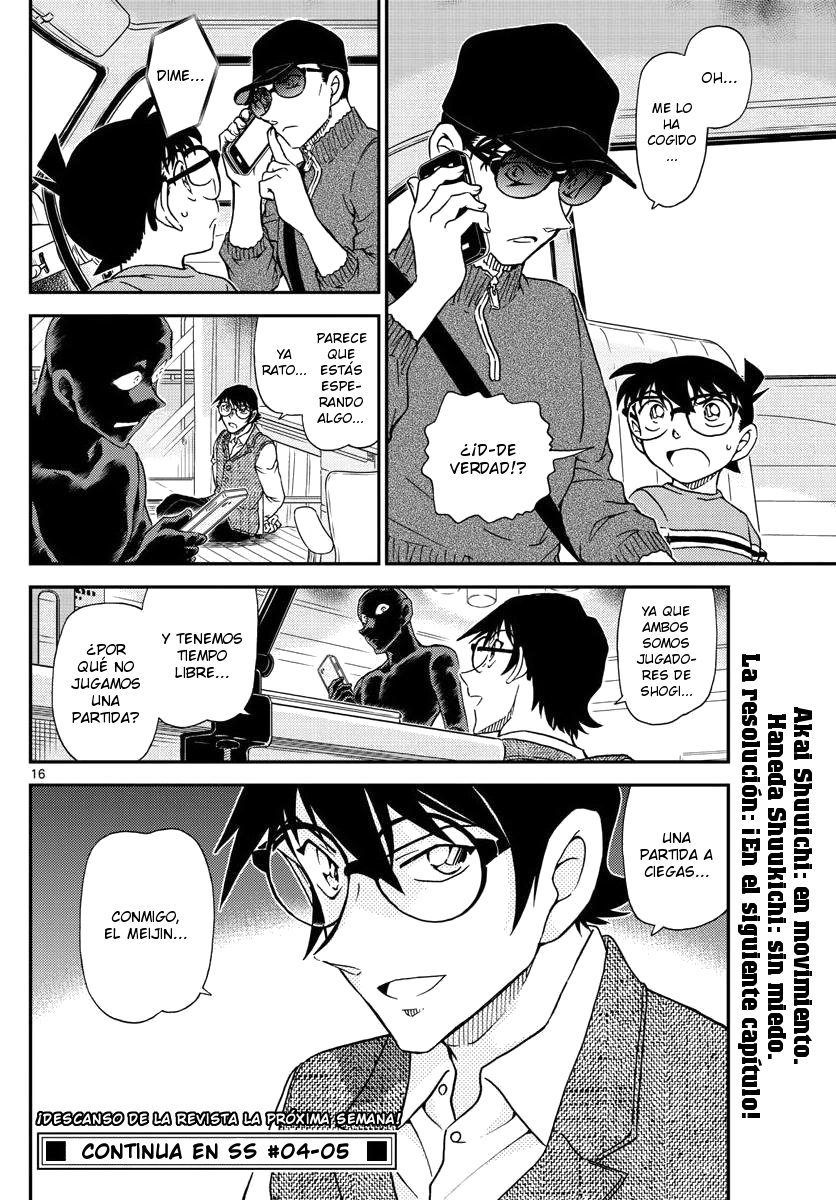 Detective Conan Capitulo 1045: La mano del Meijin página 16