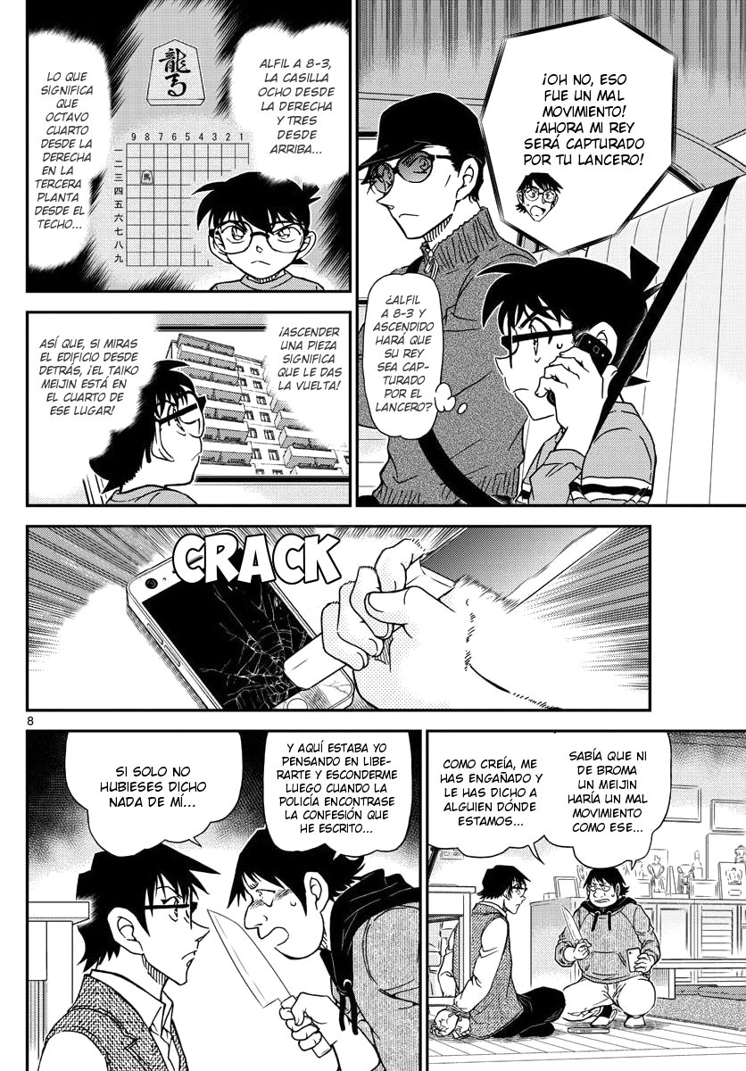 Detective Conan Capitulo 1046: La mano ganadora el Meijin página 8