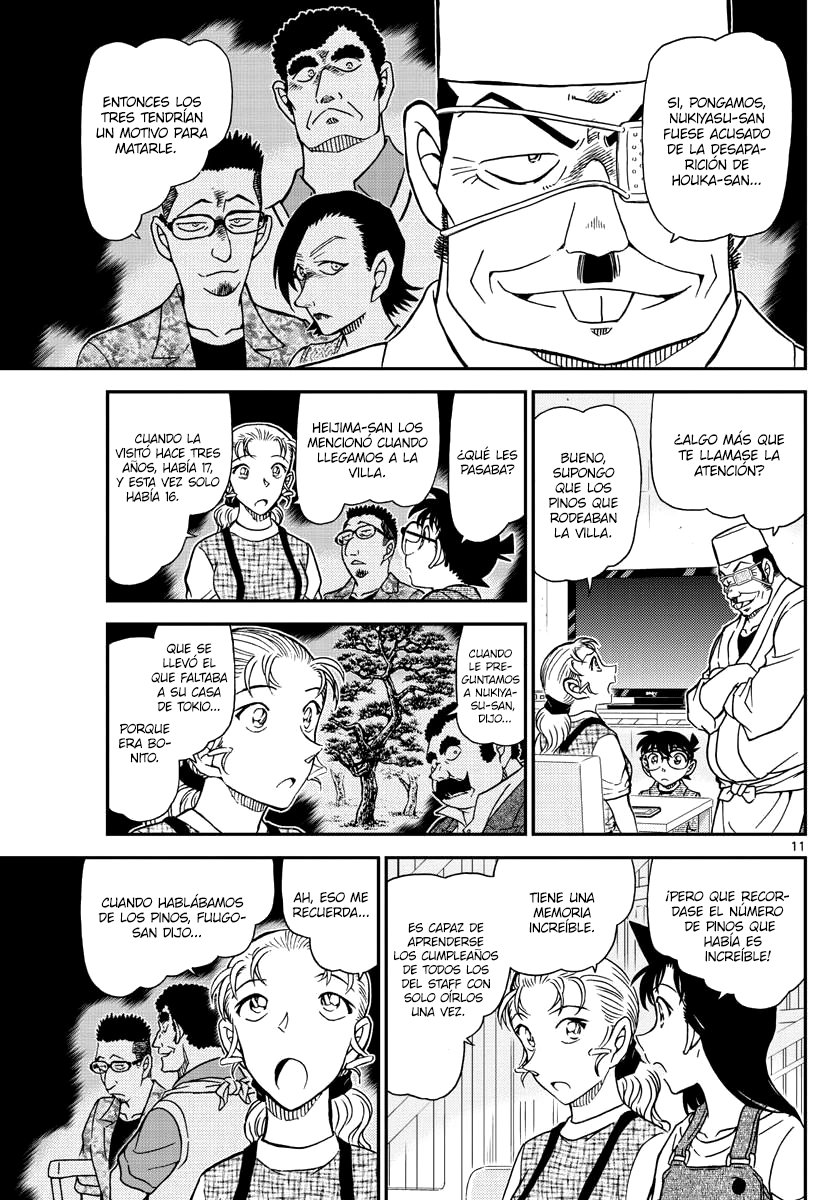 Detective Conan Capitulo 1056: Asesinato a puerta cerrada en el ático página 11