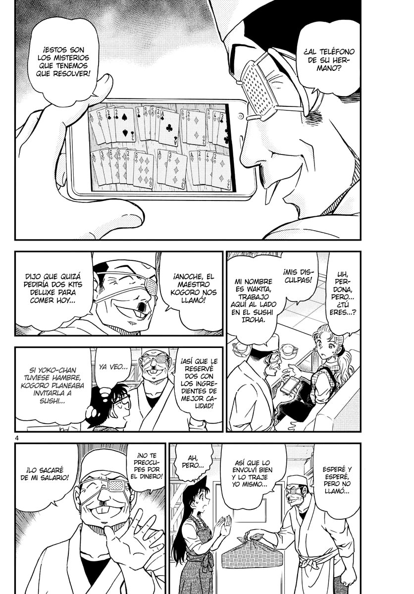 Detective Conan Capitulo 1056: Asesinato a puerta cerrada en el ático página 4