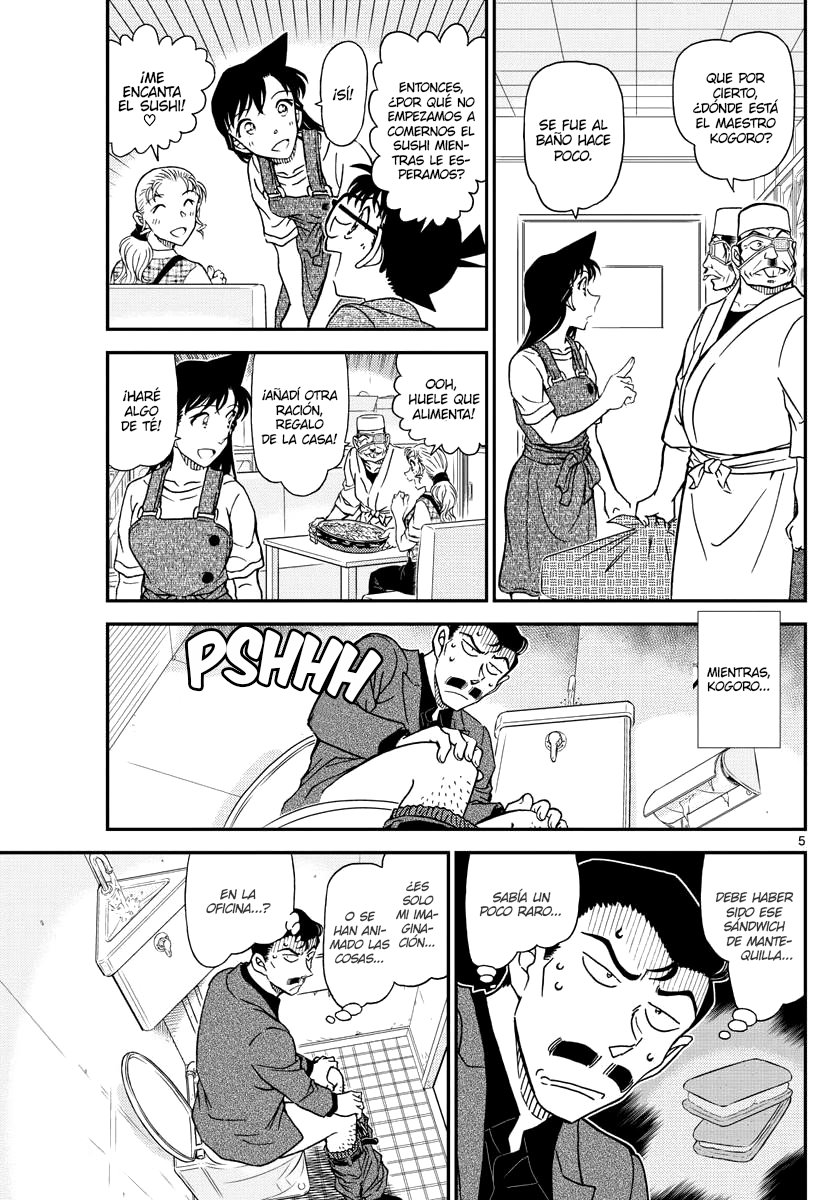 Detective Conan Capitulo 1056: Asesinato a puerta cerrada en el ático página 5