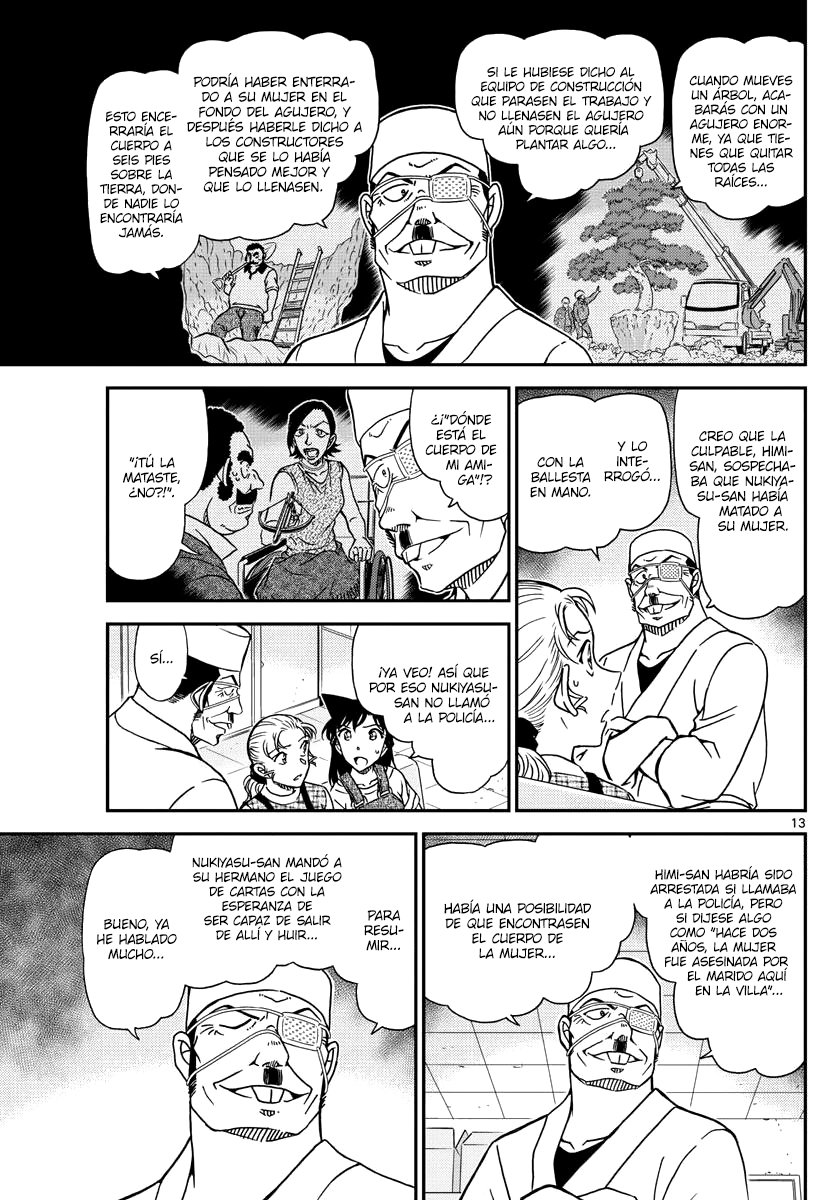 Detective Conan Capitulo 1057: La razón tras el código página 13
