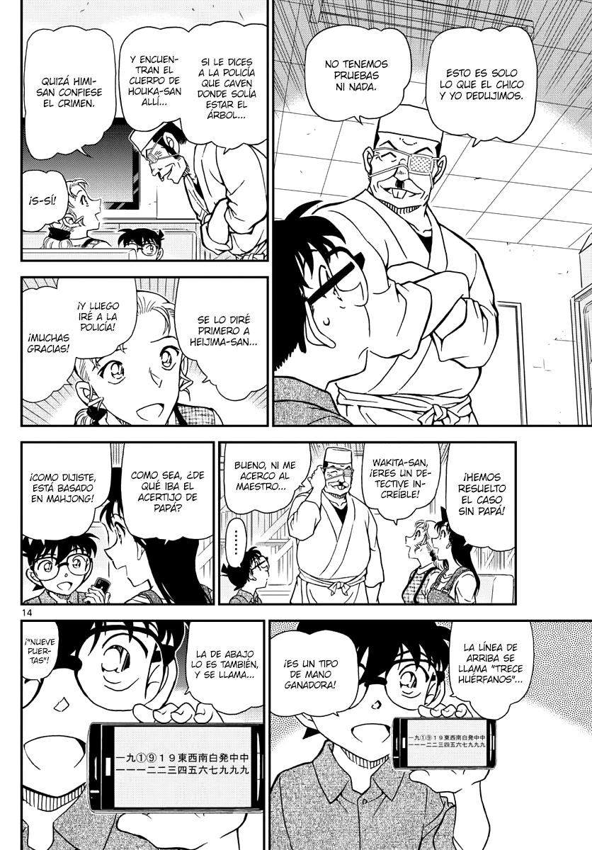 Detective Conan Capitulo 1057: La razón tras el código página 14