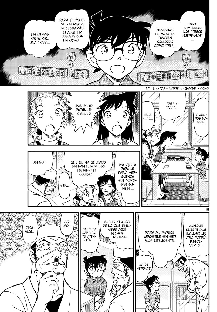 Detective Conan Capitulo 1057: La razón tras el código página 15