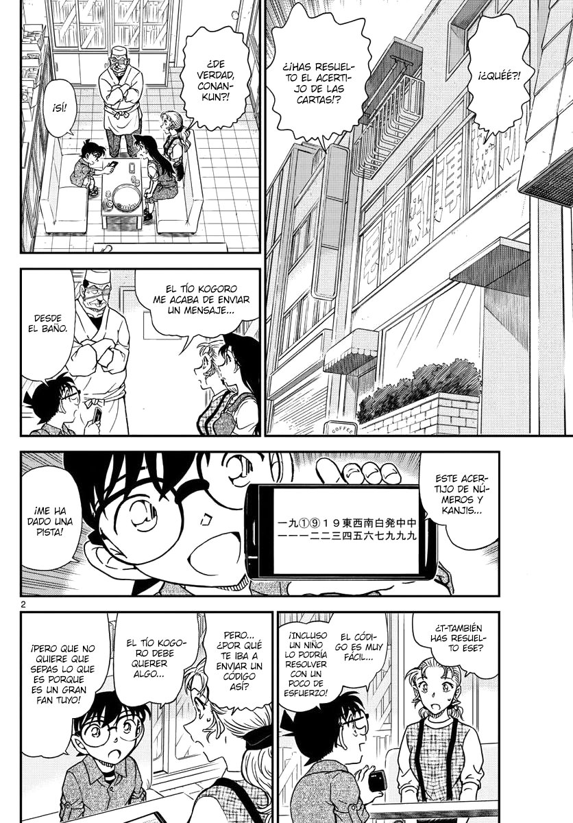 Detective Conan Capitulo 1057: La razón tras el código página 2