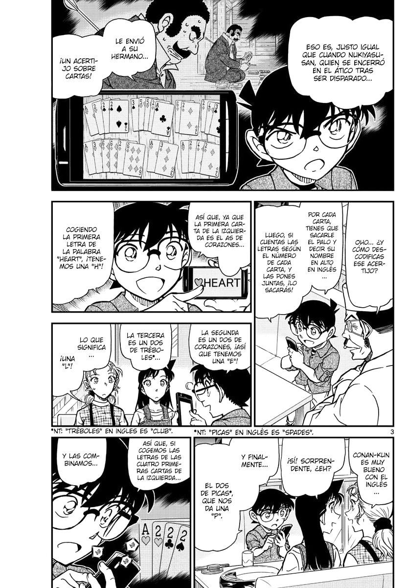 Detective Conan Capitulo 1057: La razón tras el código página 3