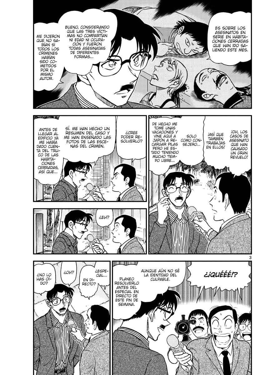 Detective Conan Capitulo 1058: ¿¡Un show de deducción en televisión!? página 3