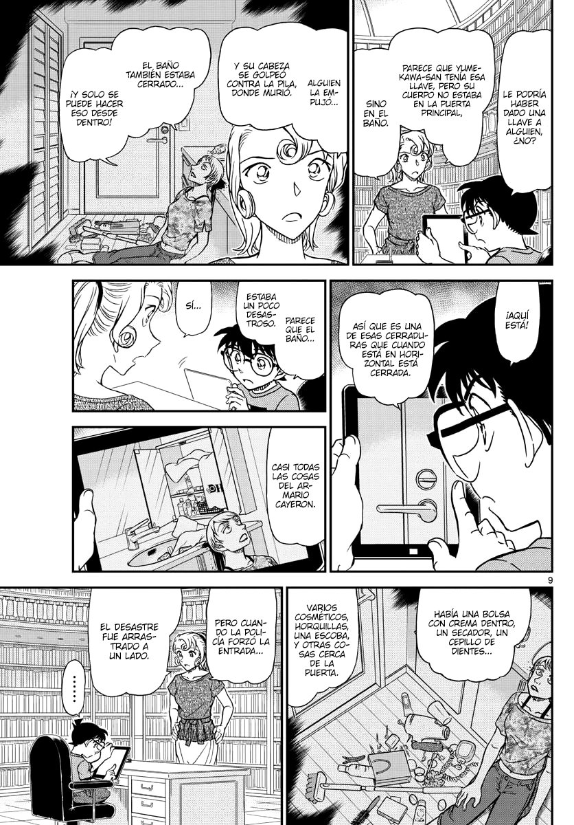 Detective Conan Capitulo 1058: ¿¡Un show de deducción en televisión!? página 9