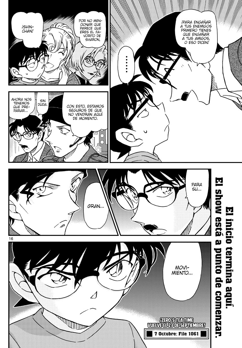Detective Conan Capitulo 1060: El show está a punto de comenzar página 16