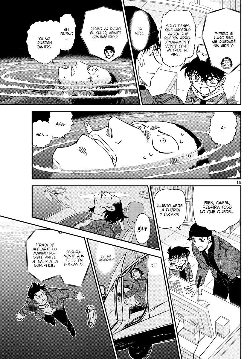 Detective Conan Capitulo 1063: Persecución dramática en la oscuridad de la noche página 15