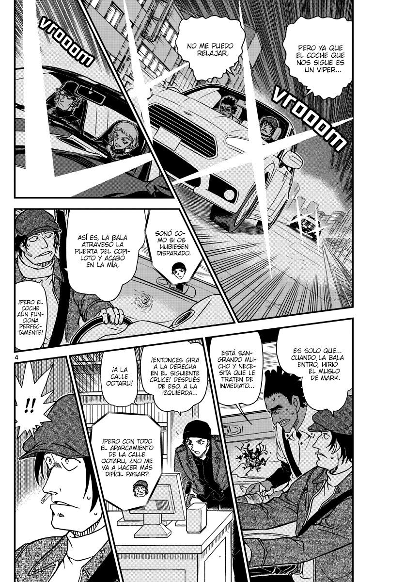 Detective Conan Capitulo 1063: Persecución dramática en la oscuridad de la noche página 4