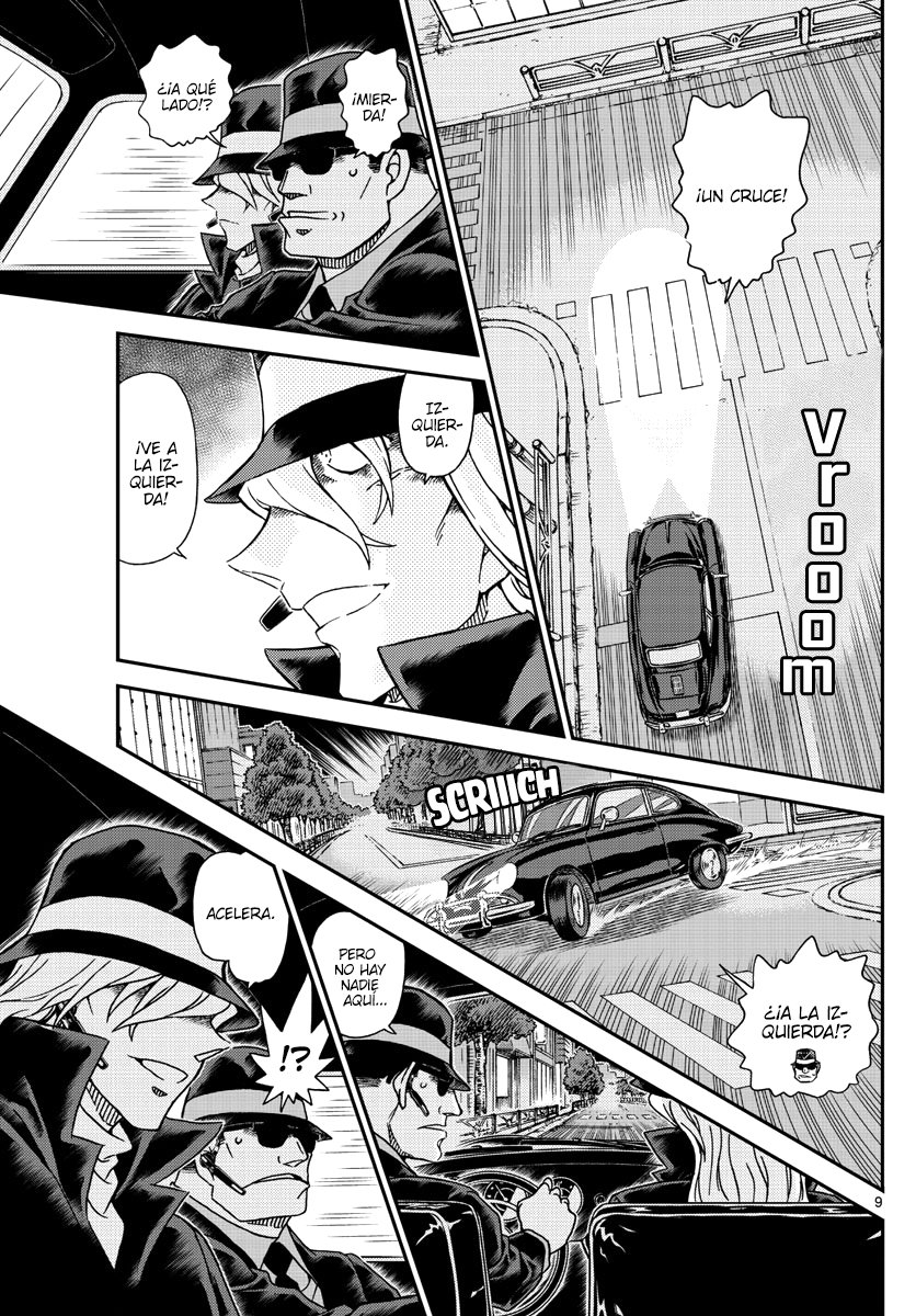Detective Conan Capitulo 1063: Persecución dramática en la oscuridad de la noche página 9