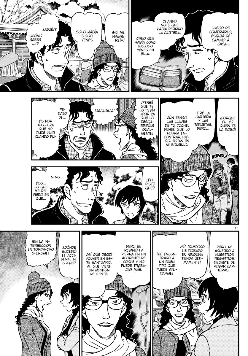 Detective Conan Capitulo 1068: Investigación del criminal en búsqueda y captura página 11