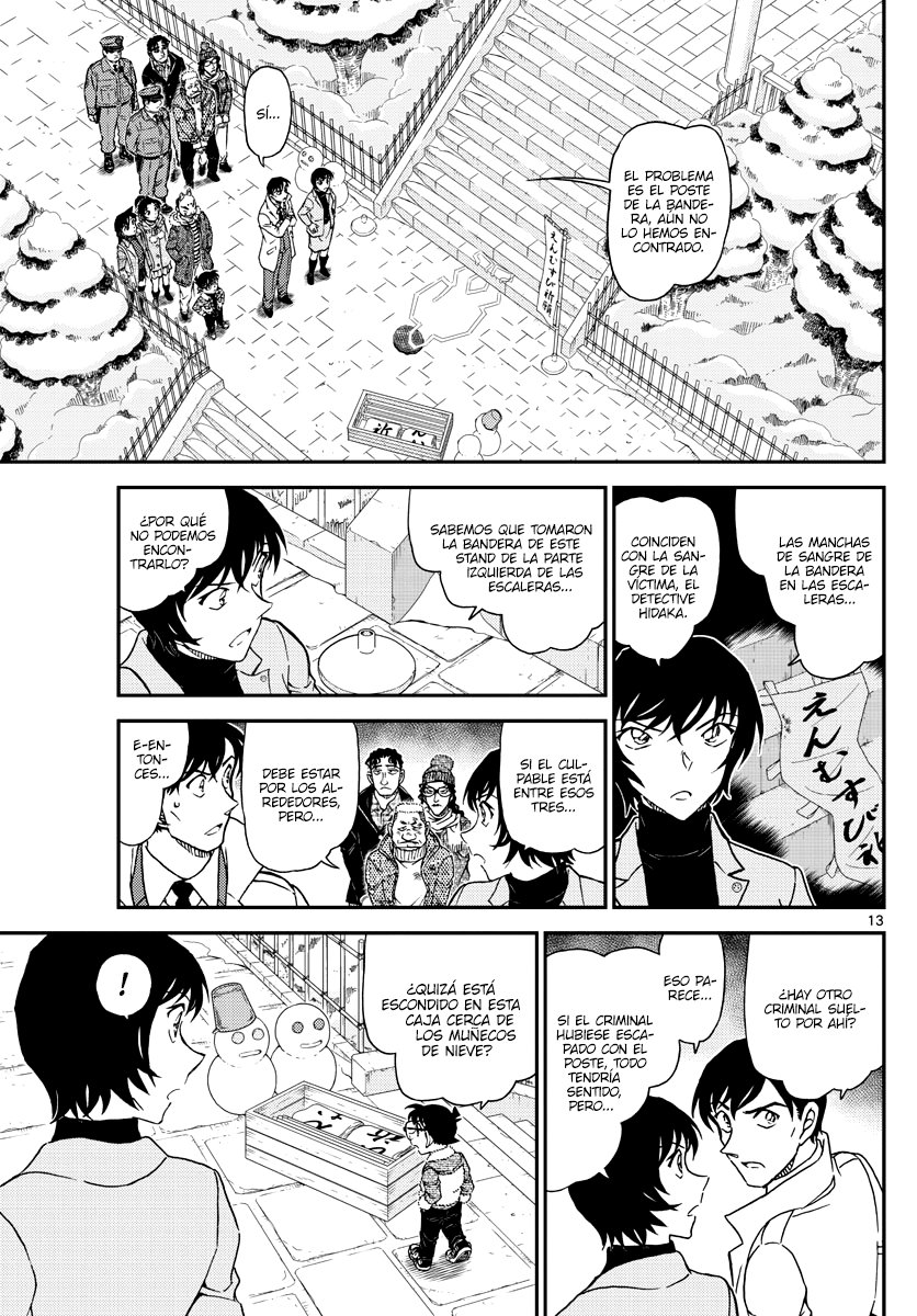 Detective Conan Capitulo 1068: Investigación del criminal en búsqueda y captura página 13