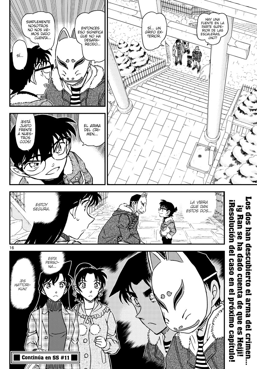 Detective Conan Capitulo 1068: Investigación del criminal en búsqueda y captura página 16