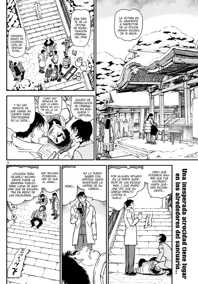 Detective Conan Capitulo 1068: Investigación del criminal en búsqueda y captura página 2