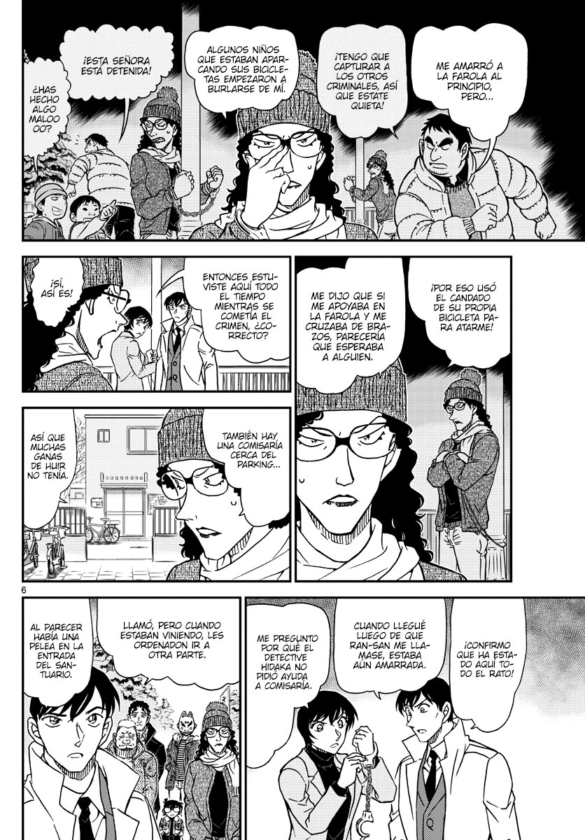Detective Conan Capitulo 1068: Investigación del criminal en búsqueda y captura página 6
