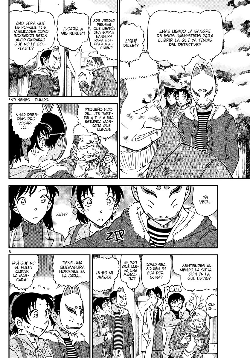 Detective Conan Capitulo 1068: Investigación del criminal en búsqueda y captura página 8