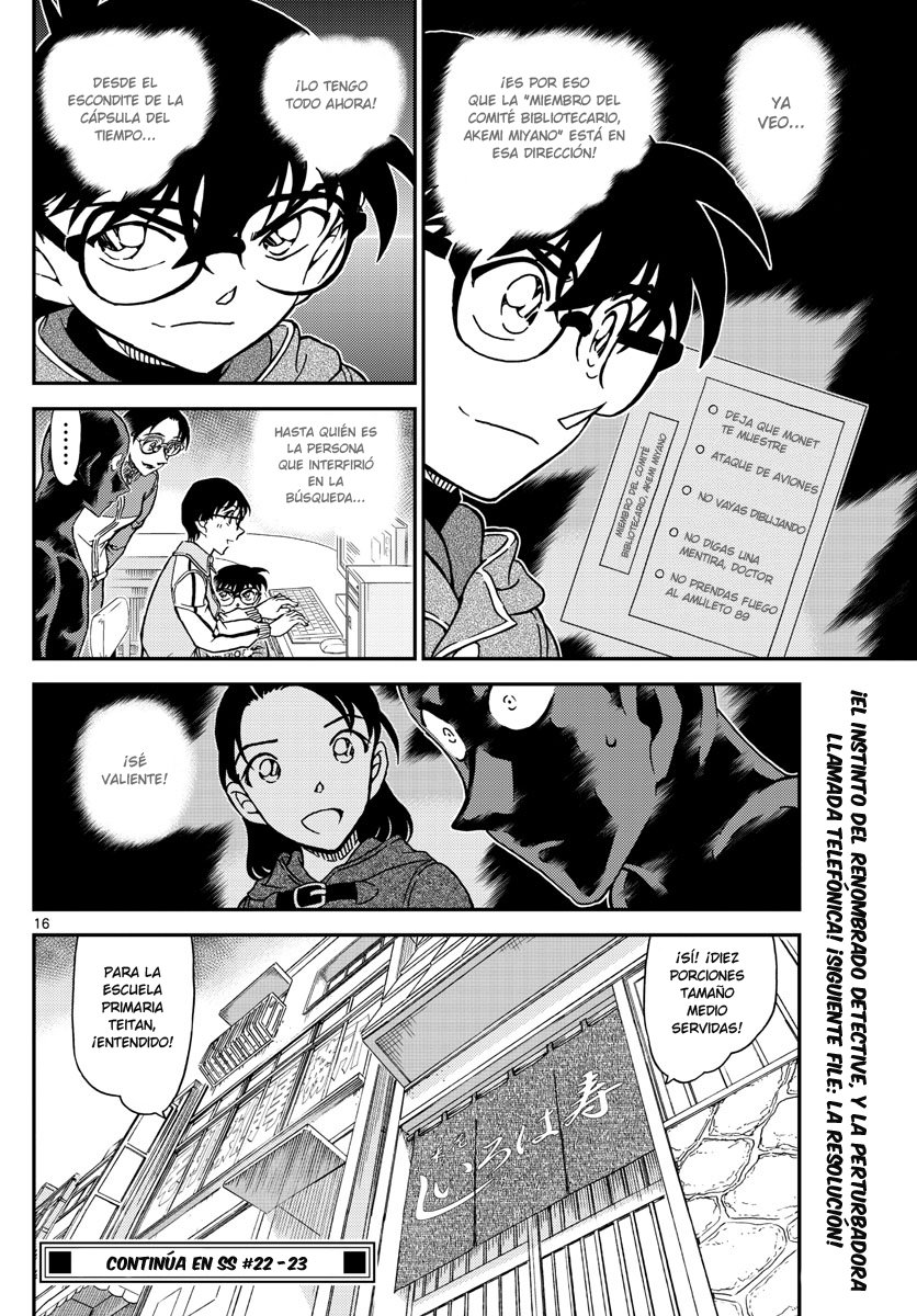 Detective Conan Capitulo 1071: Cápsula del tiempo página 16