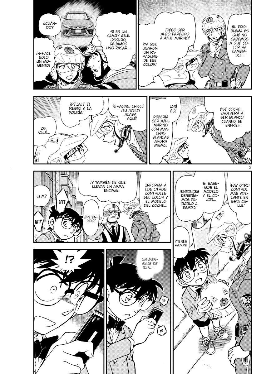 Detective Conan Capitulo 1075: Agarrado por el viento página 3