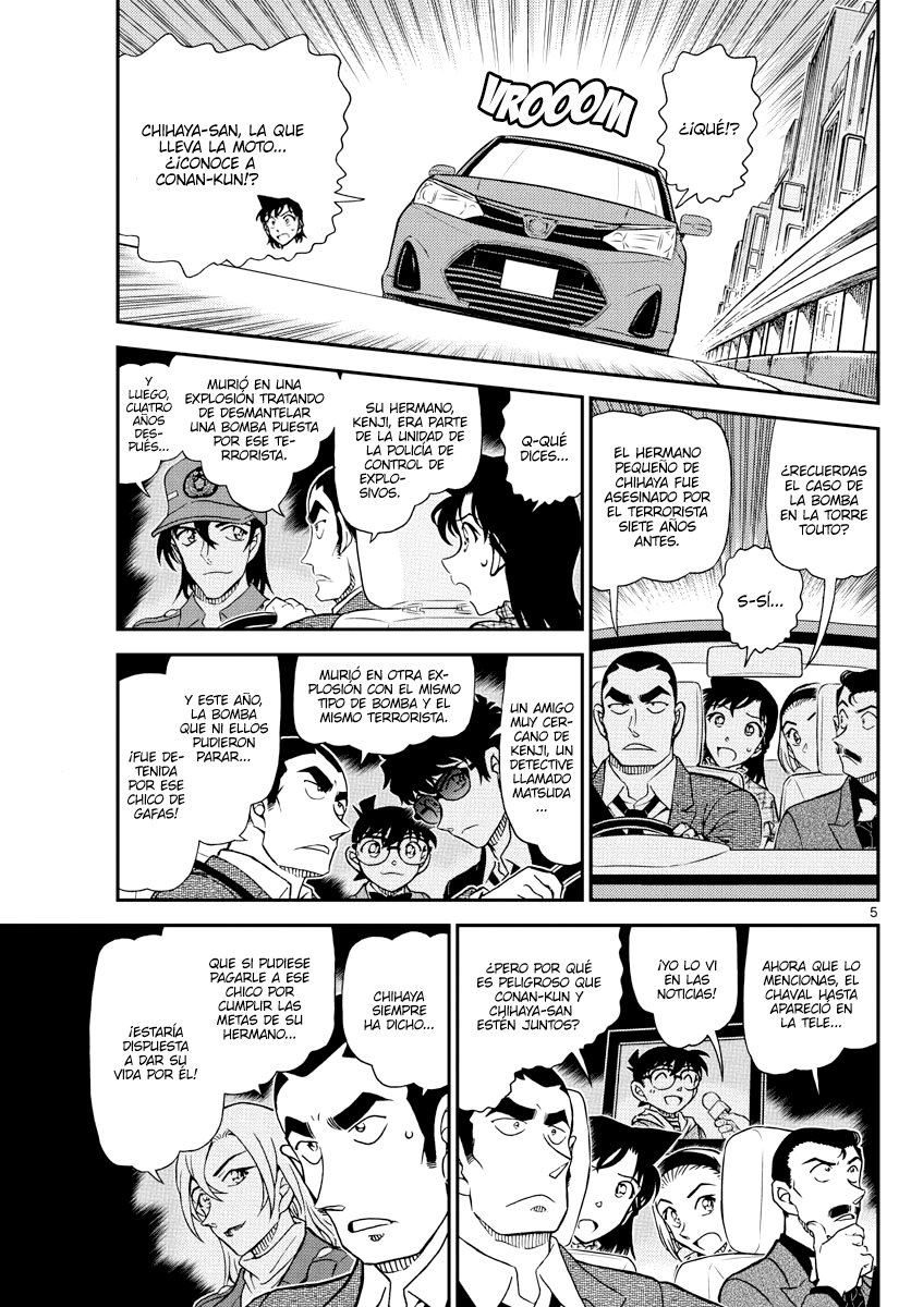 Detective Conan Capitulo 1075: Agarrado por el viento página 5